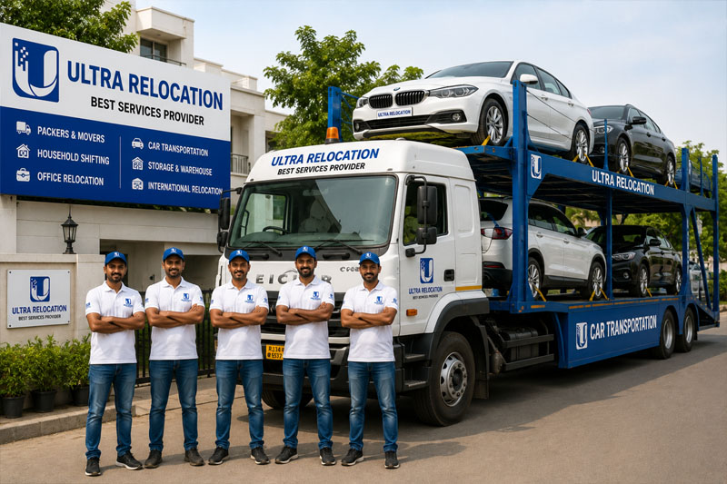 Car transportation Jaipur β vehicle on enclosed carrier truck