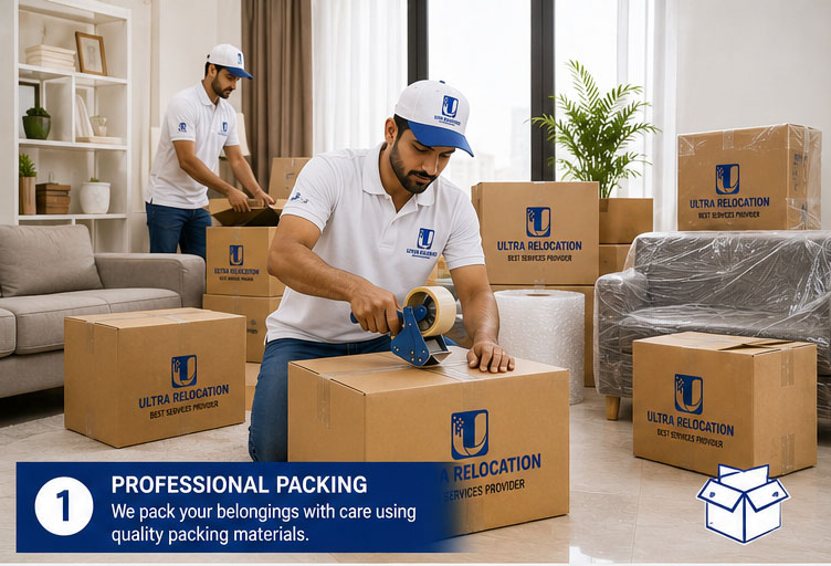 Household shifting Jaipur — furniture being carefully packed